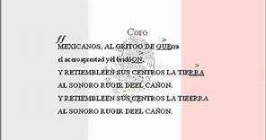 Himno Nacional Mexicano (Pista y letra).wmv