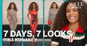 What Is Tina Kunakey’s Perfect First Date Look? | 7 Days, 7 Looks | Vogue France