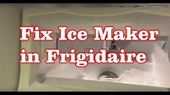 Frigidaire Freezer not making ICE! Replace the Ice Maker! FIXED