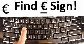 How to find Euro sign (€) on the keyboard