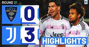 LECCE-JUVENTUS 0-3 | HIGHLIGHTS | Juventus go top of the table! | Serie A 2023/24