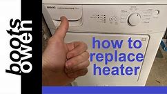 How to replace a Beko tumble dryer heater element
