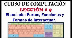 El teclado: Partes, Funciones y Formas de Interactuar con el Computador. Computación Básica Video #9