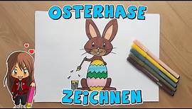 Osterhasen einfach malen für Kinder | ab 6 Jahren | Malen mit Evi | deutsch