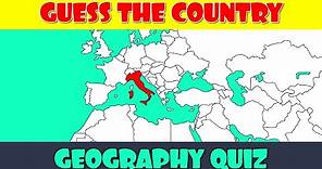 Guess the Country on the Map Quiz