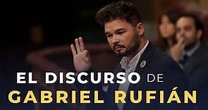 El discurso de Gabriel Rufián en 6 minutos (y la réplica de Sánchez)
