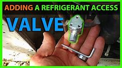How To Install a Refrigerant Access Port Line Tap On an AC Unit