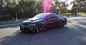 Holden Commodore VE UTE HSV Maloo R8 E Series LS3 V8 Turbo Start Up Accelerate Sound