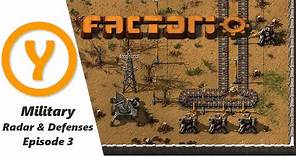 Factorio 1.0 Beginner Guide / Tips / How to! Episode 3! Defenses, Radar and Military Science!
