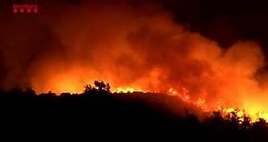 El incendio de Artesa de Segre (Lleida) afecta a 1.000 hectáreas de vegetación
