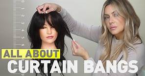 How To Cut and Style Curtain Bangs