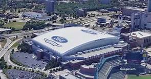 Ford Field Tour | Detroit Lions | Google Earth Studio Flyover
