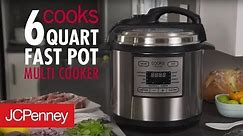 Cooks 6 Quart Fast Pot Multicooker: Pressure Cooker & Slow Cooker | JCPenney