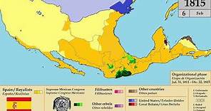 Map: Mexican War of Independence/ Independencia de México (1810-1821) - Every week