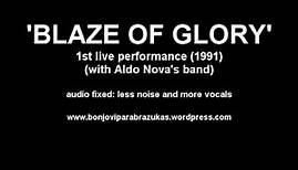 "BLAZE OF GLORY" JON BON JOVI (1st live perfomance w/ Aldo Nova's band) BETTER QUALITY