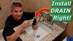 How To Install Bathroom Sink Drain/Faucet, No Leaks Under Gasket, Threads [SOLVED]