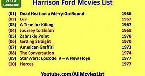 Harrison Ford Movies List