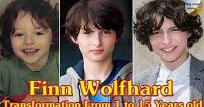 Finn Wolfhard transformation from 1 to 15 years old