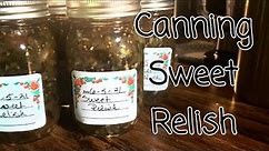Sweet Pickle Relish Canning Recipe