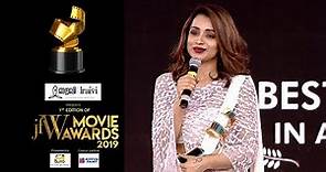 Fans have always stood by me! Trisha Krishnan at JFW Movie Awards | Best Actress for 96