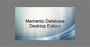 Memento Database Desktop Interface