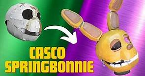 Cómo hacer un casco de Springbonnie con mandíbula movible - Hecha con cartón!!! - Fácil de Hacer