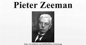 Pieter Zeeman