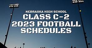 Nebraska high school Class C-2 2023 football schedules