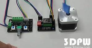 步進馬達訊號產生器+驅動器轉接板 使用示範