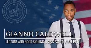 LECTURE AND BOOK SIGNING WITH GIANNO CALDWELL