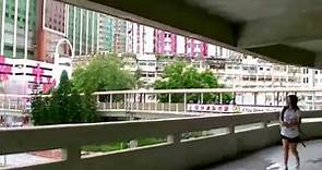 2017 香港自由行-大窩口港鐵站沿天橋步行往Panda 悅來酒店(熊貓酒店)沿途實景