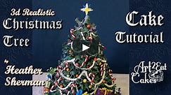 How to make a 3d Realistic Christmas Tree Cake, by Heather K. Sherman Art2Eat Cakes