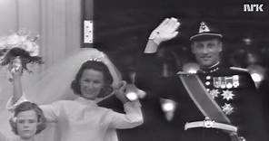 Crown Prince Harald of Norway marries Sonja Haraldsen 1968