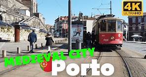[4K] City Walk PORTO Portugal | Cais da Ribeira | Palácio da Bolsa | Igreja de São Francisco