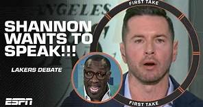 BUT LET ME SPEAK❗ Shannon Sharpe takes on JJ Redick & Stephen A. in a Lakers debate | First Take