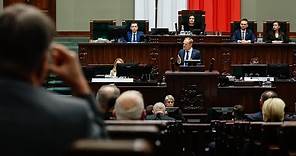 Premier Donald Tusk - przemówienie w Sejmie Rzeczypospolitej Polskiej