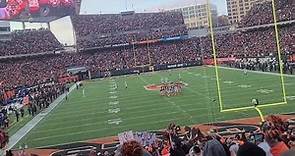 Paul Brown Stadium loud and electric at kickoff at Bengals and Raiders game (January 15th, 2022)