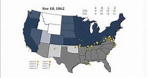 Civil War Battle Map & Timeline