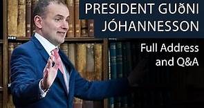 President Guðni Jóhannesson | Full Address and Q&A | Oxford Union