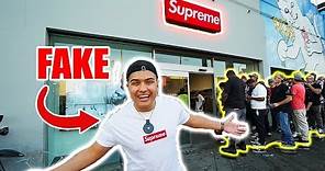 WEARING FAKE SUPREME TO THE SUPREME STORE IN LA!! (HYPEBEAST REACT)