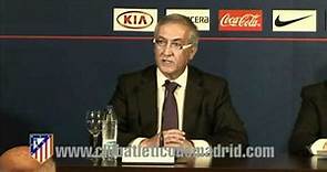 Presentación de Gregorio Manzano como nuevo entrenador del Atlético de Madrid