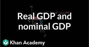 Real GDP and nominal GDP | GDP: Measuring national income | Macroeconomics | Khan Academy