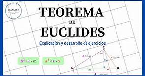 Teorema de Euclides - Ejercicios resueltos