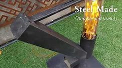 New Style Outdoor Wood Burning Fire Viewing Pellet Rocket Stove
