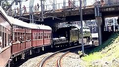 Australian Trains: Steam Loco 3801 on Sydney's North Shore Line, Chatswood - Hornsby