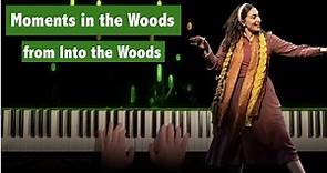 Moments in the Woods - piano instrumental with lyrics - Into the Woods, Stephen Sondheim