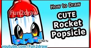 How to Draw Easy Things - Rocket Popsicle - Summer Treats & Food Fun2draw Drawing Channel