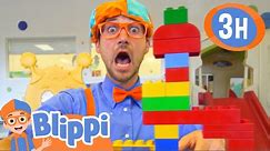 Blippi Plays with Toys in an Indoor Playground! | 3 HOURS OF BLIPPI TOYS!