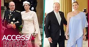 Princess Charlene Of Monaco Makes RARE Appearance At Coronation w/ Prince Albert
