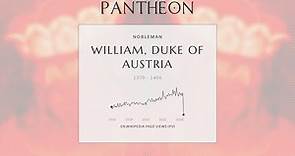 William, Duke of Austria Biography